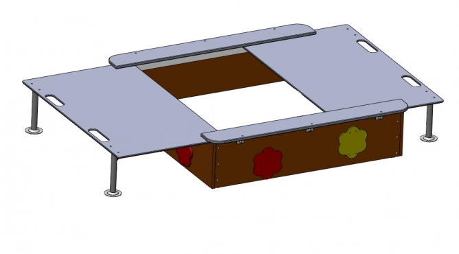 Vadzaari 005-2 Песочница малая с крышкой