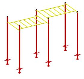 Рукоход в двух уровнях